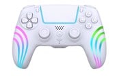 Gaming accessoires - Deep Explorer Wave - White - Wireless Controller - Sony PlayStation 4 - PS4MANWIRLEDW