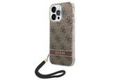 Mobiel - Covers & Cases - GUESS GUOHCP14XH4STW iPhone 14 Pro Max 6.7 "brown / brown hardcase 4G Print Strap - 3666339093860