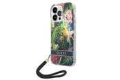 Mobiel - Covers & Cases - GUESS GUOHCP14XHFLSB iPhone 14 Pro Max 6.7 "blue / blue hardcase Flower Strap - 3666339093983