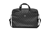 Tassen - GUESS Saffiano 4G Triangle Logo bag for a 16'' laptop - black - 3666339051099