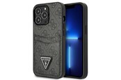 Mobiel - Covers & Cases - GUESS GUHCP13LP4TPK iPhone 13 Pro / 13 6.1" black/black hardcase 4G Triangle Logo Cardslot - 3666339048181
