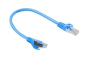 Netwerk - kabel - Lanberg patch cable - 25 cm - blue RAL 5012 - Blauw - PCF6-10CC-0025-B