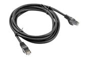 Netwerk - kabel - Lanberg patch cable - 50 cm - black RAL 9004 - Zwart - PCF6-10CC-0050-BK