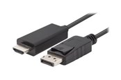 Beelscherm- en tv-kabel - Lanberg adapter cable - DisplayPort / HDMI - 5 m - CA-DPHD-11CC-0050-BK