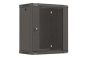 Rackkoffers - Lanberg WF03 Series - cabinet - 540 x 350 flat pack with glass door - 12U - WF03-5312-10B