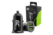 Mobiel - Adapters & Opladers - Green Cell PowerRide Nano36 car power adapter - 2 x USB - 36 watt - CADM-GC-36AA