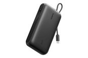 Powerbank - Belkin UltraCharge power bank - with integrated cable and display - 2 x USB-C USB - 45 watt - 20000 mAh - BPB030HQBK