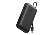 Powerbank - Belkin UltraCharge power bank - with integrated cable and display - 2 x USB-C USB - 45 watt - 10000 mAh - BPB029HQBK