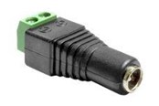 Voedingskabel (intern) - DeLOCK - power adapter - 2 pin terminal block to DC jack 5.5 x 2.5 mm - 65485