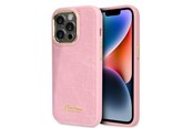 Mobiel - Covers & Cases - GUESS Croco Collection case for iPhone 14 Pro - pink - 3666339082949