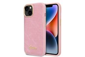 Mobiel - Covers & Cases - GUESS Croco Collection case for iPhone 14 Plus - pink - 3666339082932