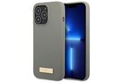 Mobiel - Covers & Cases - GUESS GUHMP13LSPLG iPhone 13 Pro / 13 6.1" grey/grey hard case Silicone Logo Plate MagSafe - 3666339056919