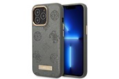 Mobiel - Covers & Cases - GUESS GUHMP13XSAPSTG iPhone 13 Pro Max 6.7" grey/grey hardcase Peony Logo Plate MagSafe - 3666339056803