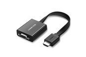 Beelscherm- en tv-kabel - UGREEN 40248 Adapter / HDMI - VGA micro USB / audio 3.5mm mini jack - Black - 40248