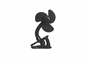 Babyspullen - Fresh Kid Stroller fan black - 3049