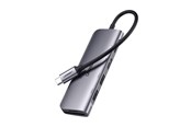 Docking station - UGREEN CM195 6in1 USB-C HUB - HDMI / 2x USB-A 3.0 / USB-C PD / SD / TF reader - Gray - 15214