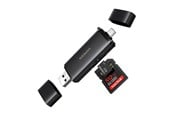 Geheugenkaart - adapter en kaartlezer - UGREEN 2in1 USB-C / USB-A SD 4.0 UHS-II Card Reader - Black - 65024