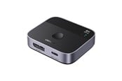 KVM Switch - UGREEN DisplayPort/USB-C to USB-C Monitor Switch - Gray - 65878