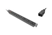 Voedingskabel (extern) - Lanberg - power distribution strip - 4000 watt - PDU-04I1906I-0200-C20-BK