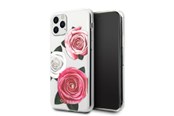 Mobiel - Covers & Cases - GUESS GUHCN58ROSTRT iPhone 11 Pro transparent hardcase Flower Desire Pink & White Rose - 3700740474204