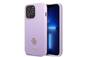 Mobiel - Covers & Cases - GUESS GUHCP13LPS4MU iPhone 13 Pro / 13 6.1" purple/purple hardcase Saffiano 4G Small Metal Logo - 3666339048068
