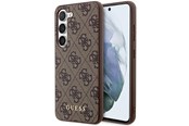 Mobiel - Covers & Cases - GUESS GUHCS23SG4GFBR S23 S911 brown/brown hard case 4G Metal Gold Logo - 3666339116989