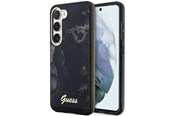 Mobiel - Covers & Cases - GUESS GUHCS23SHTMRSK S23 S911 black/black hardcase Golden Marble Collection - 3666339117344