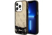 Mobiel - Covers & Cases - GUESS GUHCP14LLC4PSGK iPhone 14 Pro 6.1" black/black hardcase Liquid Glitter 4G Transculent - 3666339116217