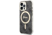 Mobiel - Covers & Cases - GUESS GUHMP13LH4STK iPhone 13 Pro / 13 6.1" black/black hardcase 4G MagSafe - 3666339126810