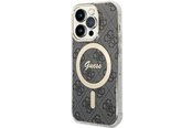 Mobiel - Covers & Cases - GUESS 4G MagSafe case for iPhone 14 Pro - black - 3666339118228