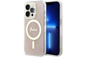 Mobiel - Covers & Cases - GUESS GUHMP14LH4STP iPhone 14 Pro 6.1" pink/pink hardcase 4G MagSafe - 3666339118280