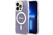 Mobiel - Covers & Cases - GUESS GUHMP14LH4STU iPhone 14 Pro 6.1" purple/purple hardcase 4G MagSafe - 3666339118242