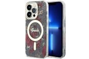 Mobiel - Covers & Cases - GUESS GUHMP14LHCFWSA iPhone 14 Pro 6.1" green/khaki hardcase Flower MagSafe - 3666339115616