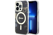 Mobiel - Covers & Cases - GUESS GUHMP14LHTMRSK iPhone 14 Pro 6.1" black/black hardcase Golden Marble MagSafe - 3666339115777