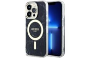 Mobiel - Covers & Cases - GUESS GUHMP14LPCUMAK iPhone 14 Pro 6.1" black/black hardcase Marble MagSafe - 3666339118303