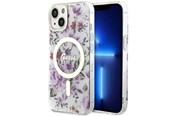 Mobiel - Covers & Cases - GUESS GUHMP14MHCFWST iPhone 14 Plus 6.7" transparent hardcase Flower MagSafe - 3666339115647