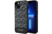 Mobiel - Covers & Cases - GUESS GUHMP14MHGCFSEK iPhone 14 Plus 6.7" black/black hardcase GCube Stripes MagSafe - 3666339112431