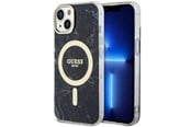 Mobiel - Covers & Cases - GUESS GUHMP14MPCUMAK iPhone 14 Plus 6.7" black/black hardcase Marble MagSafe - 3666339127251