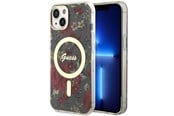 Mobiel - Covers & Cases - GUESS Flower MagSafe case for iPhone 14 - green - 3666339115593