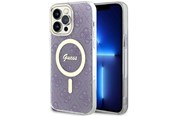 Mobiel - Covers & Cases - GUESS GUHMP14XH4STU iPhone 14 Pro Max 6.7" purple/purple hardcase 4G MagSafe - 3666339118259