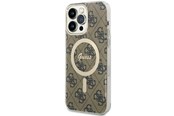 Mobiel - Covers & Cases - GUESS GUHMP14XH4STW iPhone 14 Pro Max 6.7" brown/brown hardcase 4G MagSafe - 3666339126902
