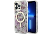 Mobiel - Covers & Cases - GUESS GUHMP14XHCFWST iPhone 14 Pro Max 6.7" transparent hardcase Flower MagSafe - 3666339115661