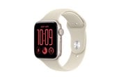 Smartwatch, Sporthorloge en Activity Tracker - Apple Watch SE 3 GPS 44mm Starlight Aluminium Case with Sand Sport Band - M/L - MJL54QN/A