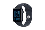 Smartwatch, Sporthorloge en Activity Tracker - Apple Watch SE 3 GPS + Cellular 44mm Midnight Aluminium Case with Navy Blue Sport Band - S/M - MJLQ4QN/A