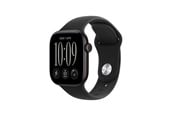 Smartwatch, Sporthorloge en Activity Tracker - Apple Watch Series 12 GPS + Cellular 42mm Black Aluminium Case with Black Sport Band - S/M - MJG04QN/A