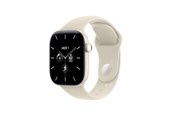Smartwatch, Sporthorloge en Activity Tracker - Apple Watch Series 12 GPS + Cellular 42mm Pearl White Ceramic Case with Sand Sport Band - S/M - MJGW4QN/A