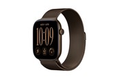 Smartwatch, Sporthorloge en Activity Tracker - Apple Watch Series 12 GPS + Cellular 46mm Dark Bronze Aluminium Case with Dark Bronze Milanese Loop - M/L - MKDG4QN/A