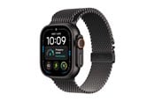 Smartwatch, Sporthorloge en Activity Tracker - Apple Watch Ultra 4 GPS + Cellular 49mm Black Titanium Case with Black Titanium Milanese Loop - M - MJAV4DH/A