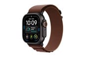 Smartwatch, Sporthorloge en Activity Tracker - Apple Watch Ultra 4 GPS + Cellular 49mm Black Titanium Case with Burgundy Alpine Loop - M - MJC14DH/A