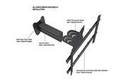 Muurbevestigingen, AV-bevestigingen & AV-meubels - Multibrackets M Pro Series mounting component - 30 cm - black - Max - recommended for - 7340234815784